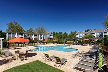 Resort-style pool with sundeck